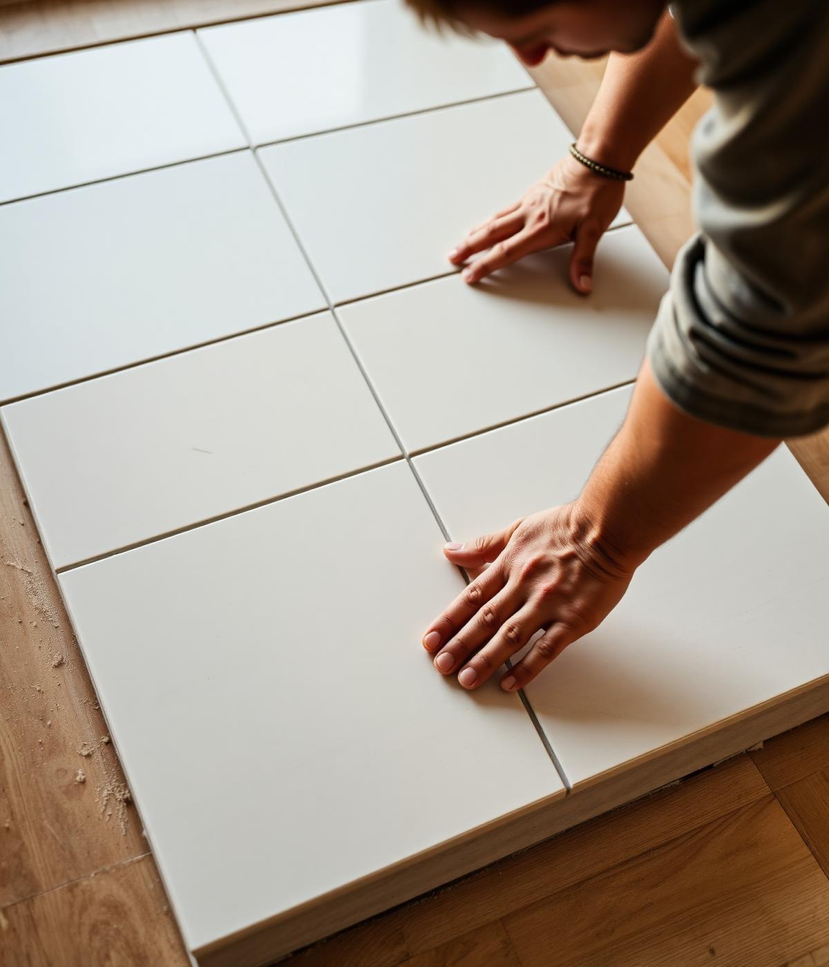 Pose précise de céramique
